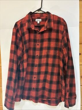 Abound Red & Black Plaid Men's Button-Up Shirt